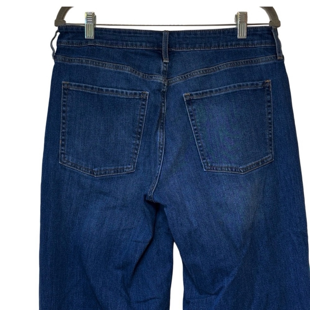 Old Navy Blue Wow High Rise Wide-Leg Jeans 12 - Picture 7 of 11